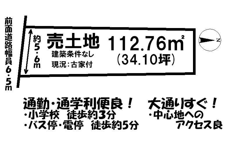 Compartment figure. Land price 11,141,000 yen, Land area 112.76 sq m