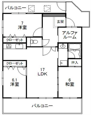 Floor plan. 3LDK + S (storeroom), Price 17.5 million yen, Occupied area 80.24 sq m , Balcony area 20 sq m
