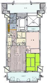 Floor plan. 2LDK, Price 12.5 million yen, Occupied area 51.85 sq m , Balcony area 10 sq m sum 5.75 ・ Hiroshi 5.8 ・ LDK11.3