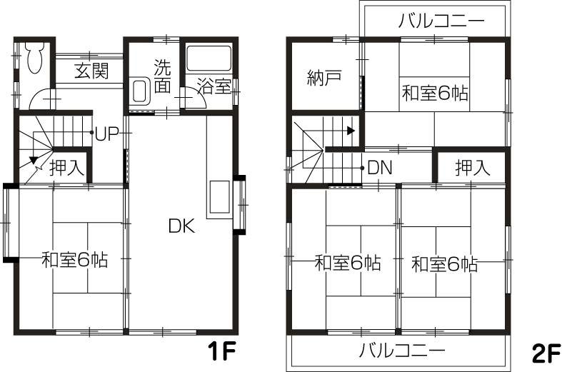 Floor plan. 10.9 million yen, 4DK, Land area 69.78 sq m , Building area 81.63 sq m