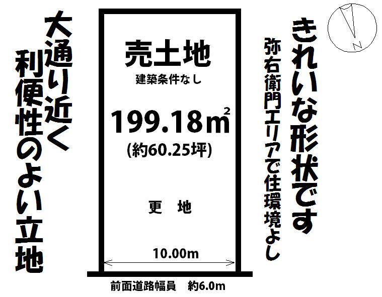 Compartment figure. Land price 19,883,000 yen, Land area 199.18 sq m