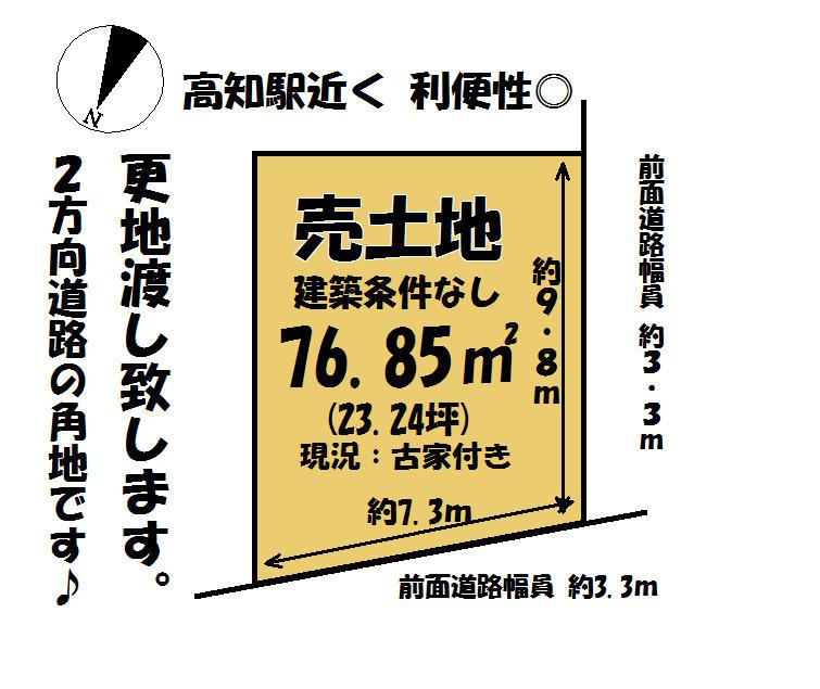 Compartment figure. Land price 6,972,000 yen, Land area 76.85 sq m