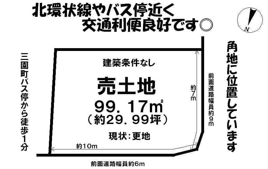 Compartment figure. Land price 13 million yen, Land area 99.17 sq m local land photo
