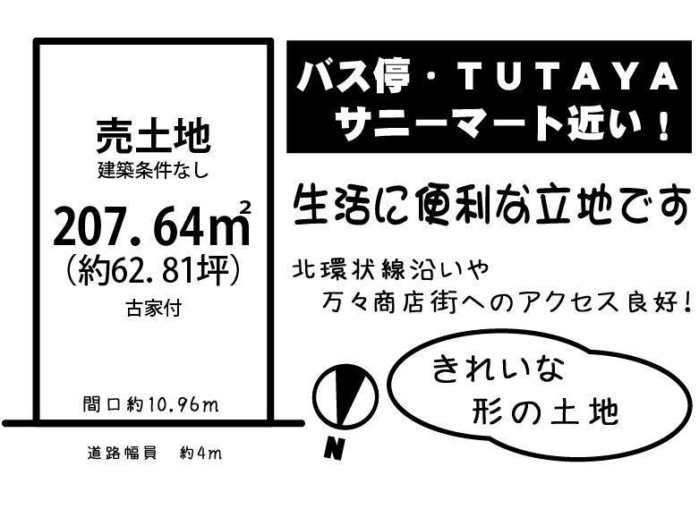 Compartment figure. Land price 19,974,000 yen, Land area 207.64 sq m local land photo