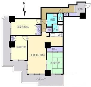 Floor plan. 3LDK, Price 23,100,000 yen, Occupied area 79.34 sq m , Balcony area 23 sq m