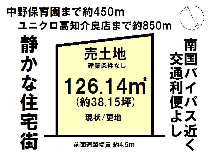 Compartment figure. Land price 6,867,000 yen, Land area 126.14 sq m