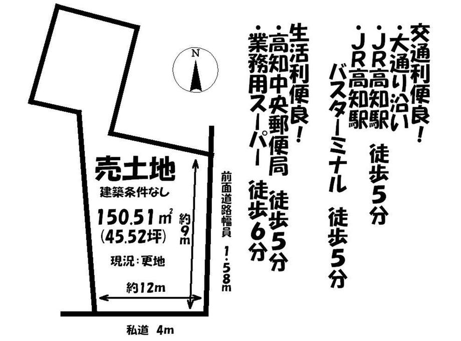 Compartment figure. Land price 17,298,000 yen, Land area 150.51 sq m local land photo