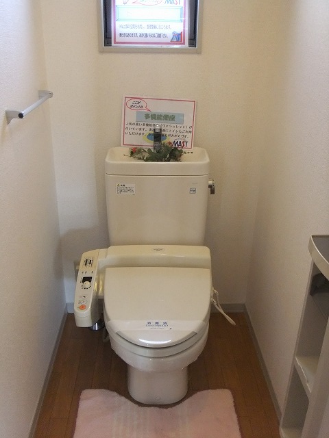 Toilet. With warm water washing toilet seat function! !
