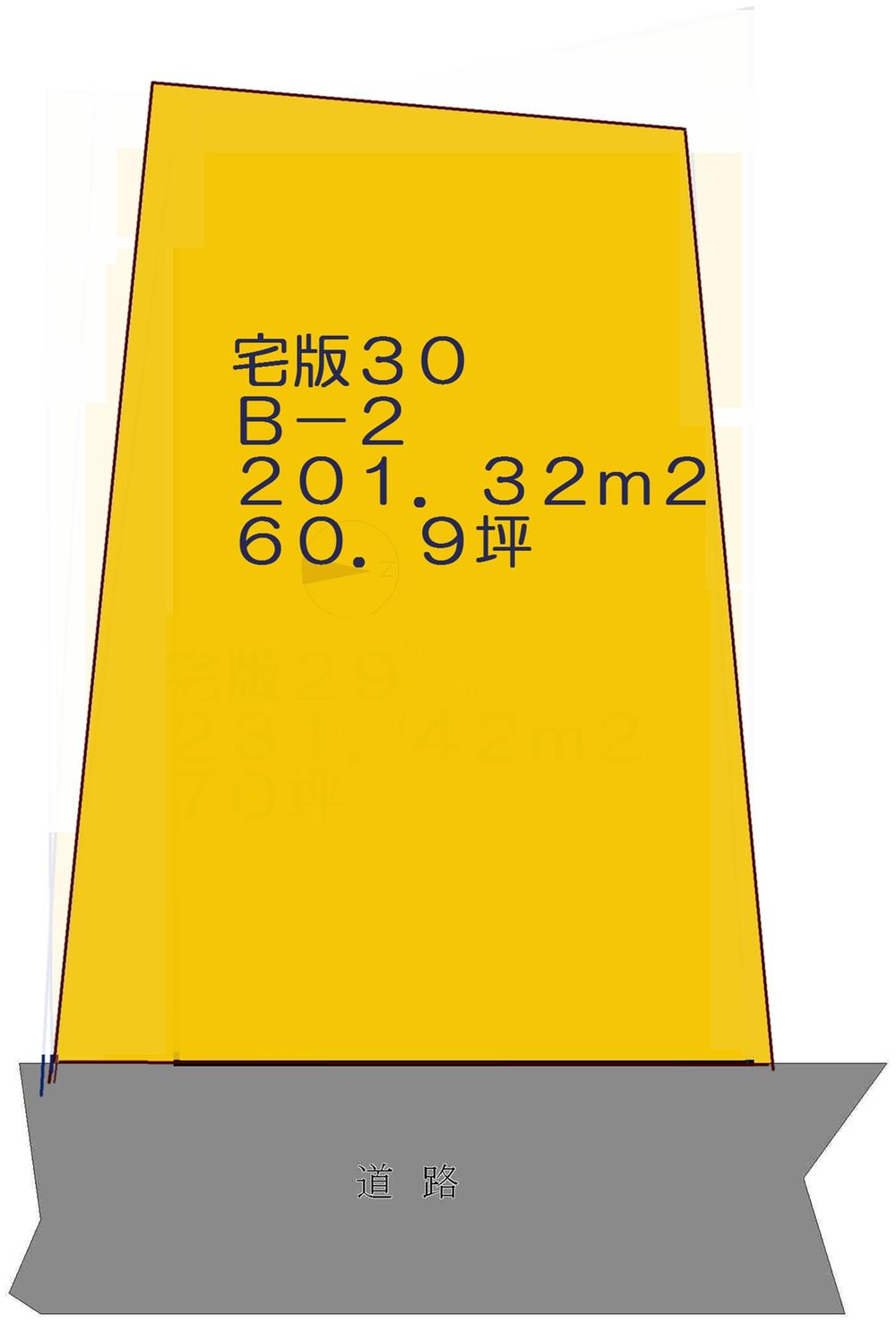 Compartment figure. Land price 4.57 million yen, Land area 201.32 sq m