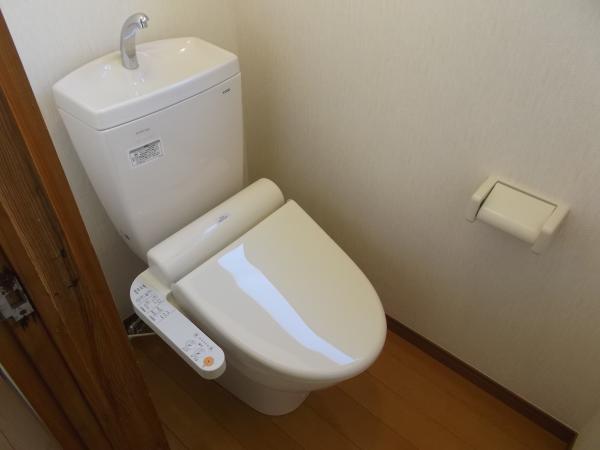 Toilet. Toilet was replaced with a new one. It is a warm water washing type. 