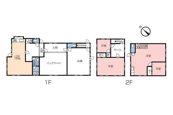Floor plan. 11.8 million yen, 4LDK, Land area 163.25 sq m , Building area 189.54 sq m floor plan change. It was spread on LDK. 