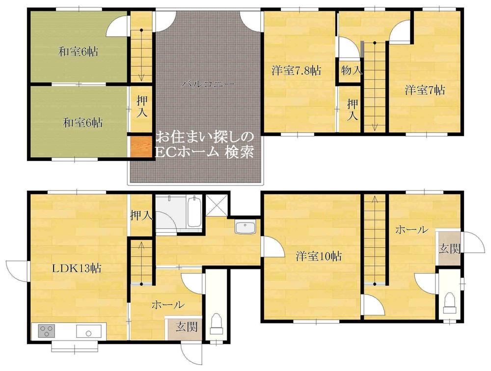 Floor plan. 9.5 million yen, 5LDK, Land area 404.01 sq m , Building area 138.99 sq m