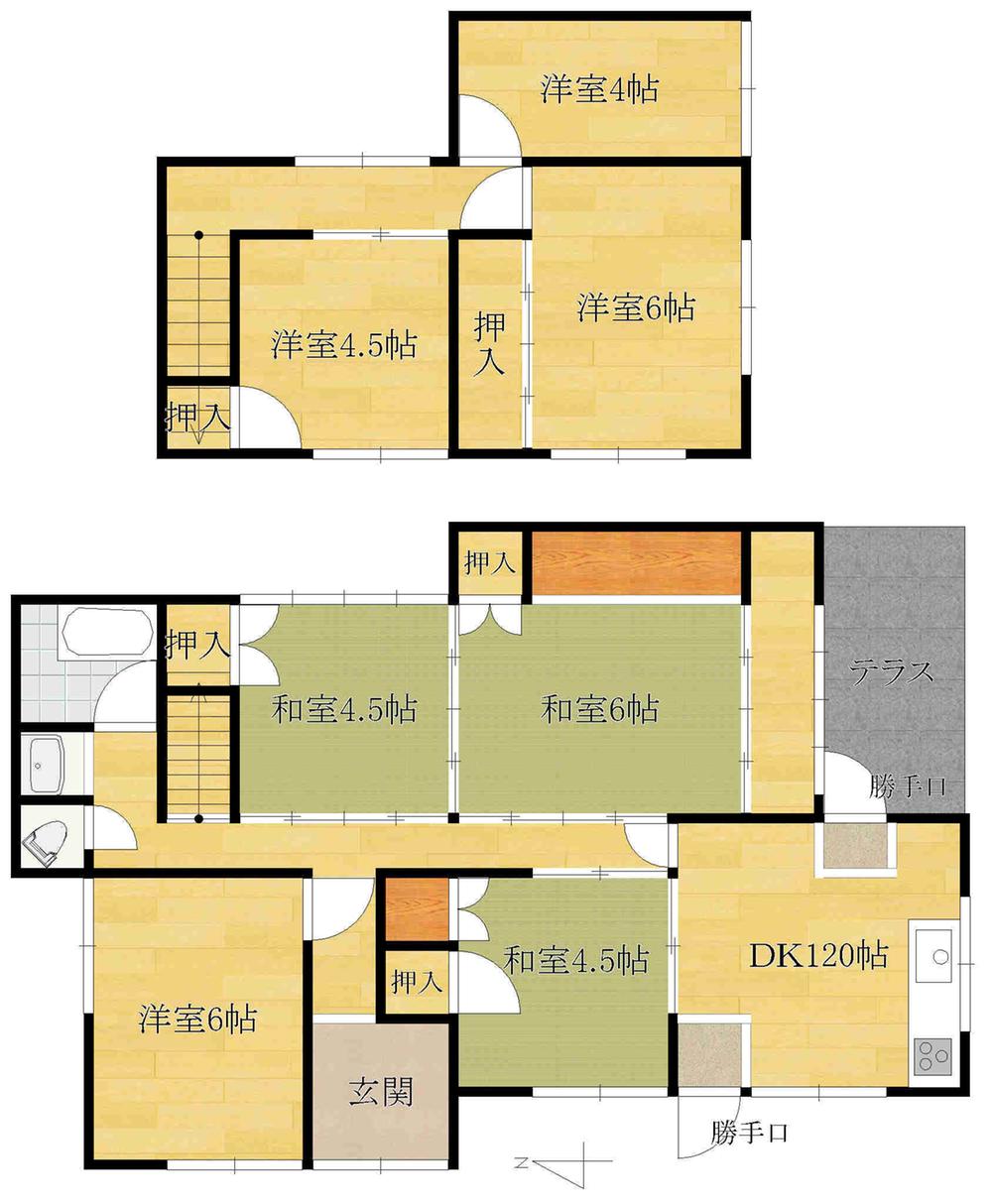 Floor plan. 3 million yen, 7DK, Land area 71.18 sq m , Building area 102.3 sq m