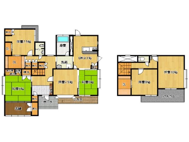 Floor plan. 17,900,000 yen, 6DK, Land area 697.42 sq m , Building area 178.24 sq m