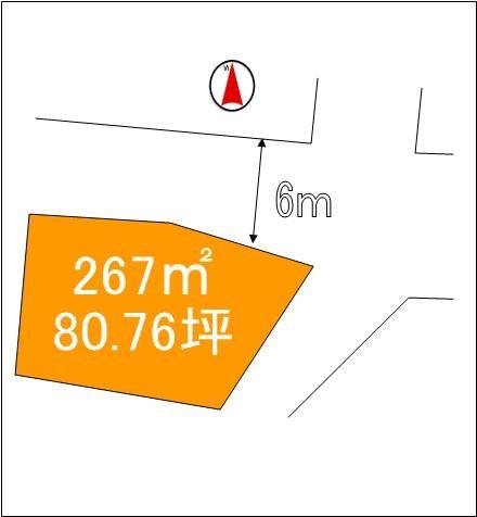 Compartment figure. Land price 7 million yen, Land area 267 sq m