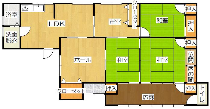Floor plan. 9.8 million yen, 4LDK, Land area 782.6 sq m , Building area 92.76 sq m