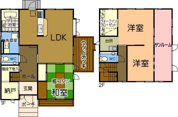 Floor plan. 25 million yen, 3LDK, Land area 639 sq m , Building area 120.3 sq m