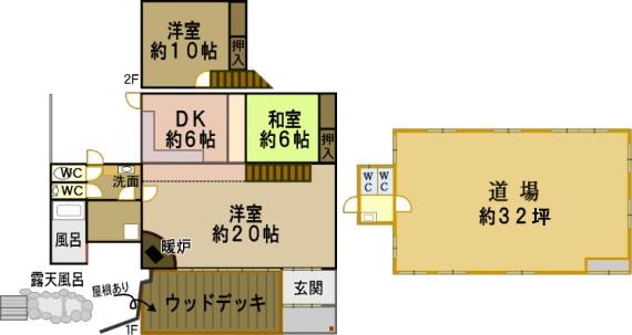 Floor plan. 47 million yen, 3DK, Land area 9,999.99 sq m , Building area 111 sq m