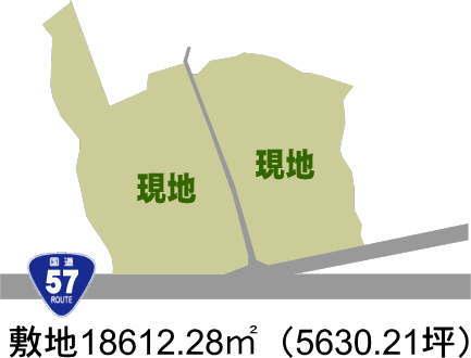Compartment figure. Land price 155 million yen, Land area 9,999.99 sq m