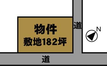 Compartment figure. Land price 7.3 million yen, Land area 604 sq m