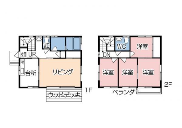 Floor plan. 3.9 million yen, 4LDK, Land area 181.94 sq m , Building area 92.74 sq m