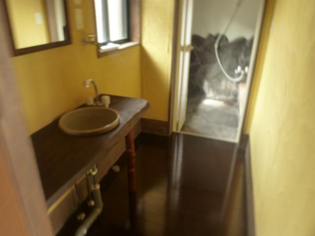 Wash basin, toilet