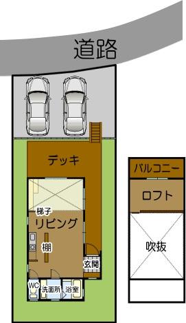 Floor plan. 12.8 million yen, Land area 191.75 sq m , Building area 60.44 sq m