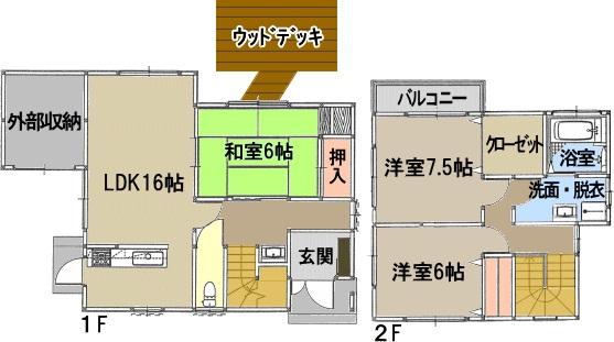 Floor plan. 19,800,000 yen, 3LDK, Land area 1,030 sq m , Building area 110.3 sq m