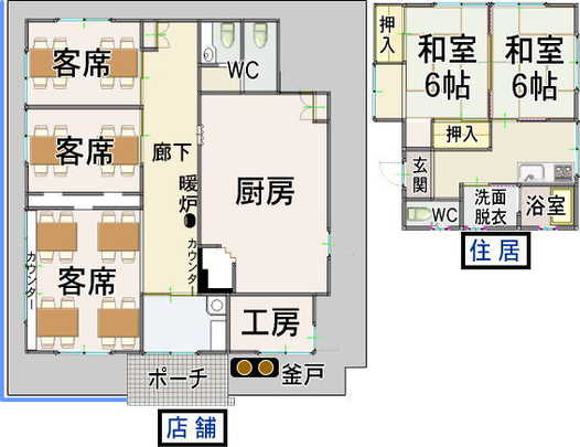 Floor plan. 27 million yen, 2K, Land area 1,607.29 sq m , Building area 43.06 sq m