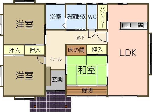 Floor plan. 16 million yen, 3LDK, Land area 610.55 sq m , Building area 112.81 sq m