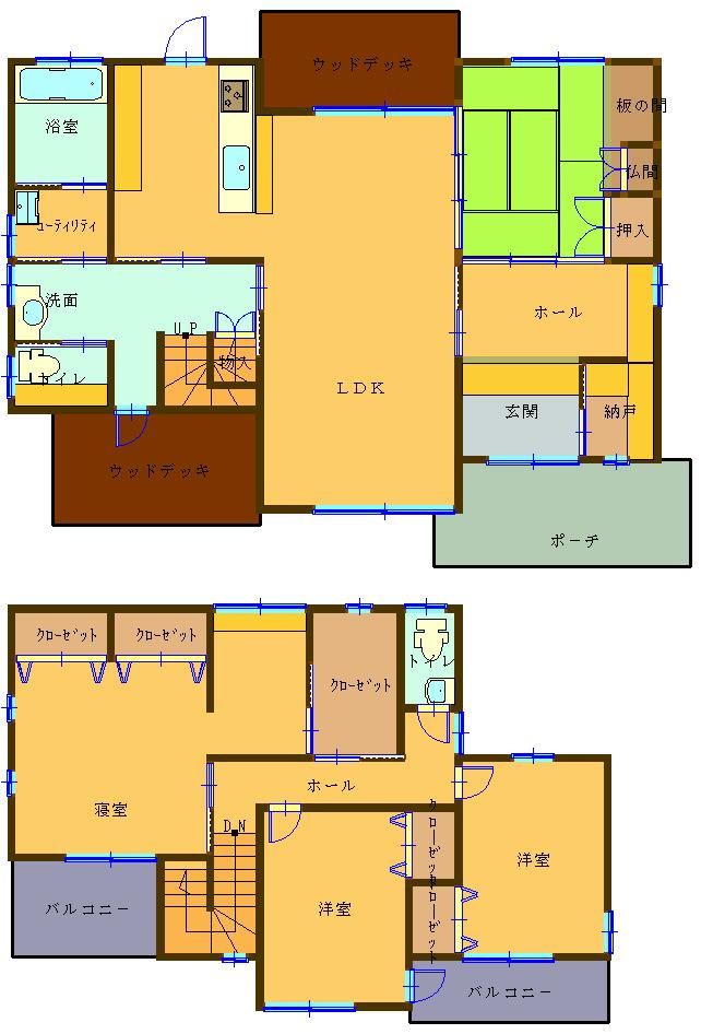 Floor plan. 28 million yen, 4LDK + 2S (storeroom), Land area 325.58 sq m , Building area 141.74 sq m
