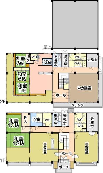 Floor plan. 69 million yen, 8LDK, Land area 635.42 sq m , Building area 1,600 sq m