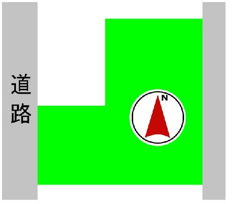 Compartment figure. Land price 14.8 million yen, Land area 785.25 sq m