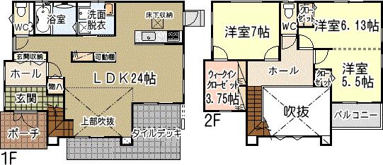 Floor plan. 29,800,000 yen, 3LDK + S (storeroom), Land area 213.08 sq m , Building area 108.19 sq m