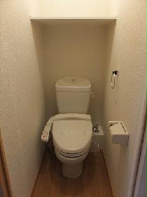 Toilet. Winter warmth with warm water toilet seat