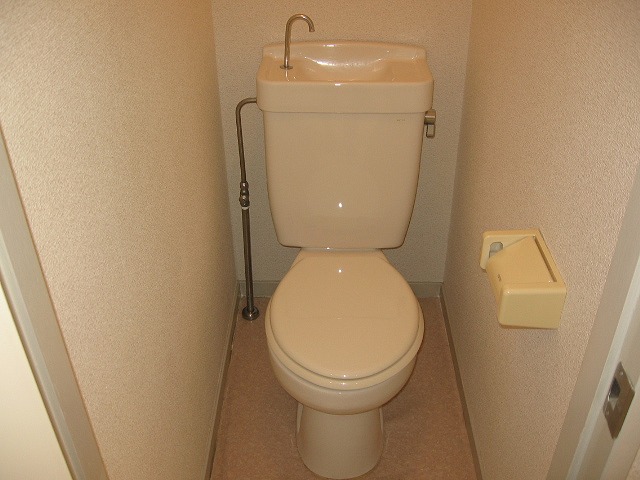 Toilet. Toilet with a clean feeling is relaxed also both width