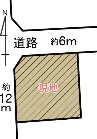 Compartment figure. Land price 20.5 million yen, Land area 169.43 sq m