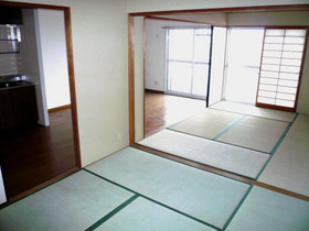 Living and room. Partition can many uses because the sliding door