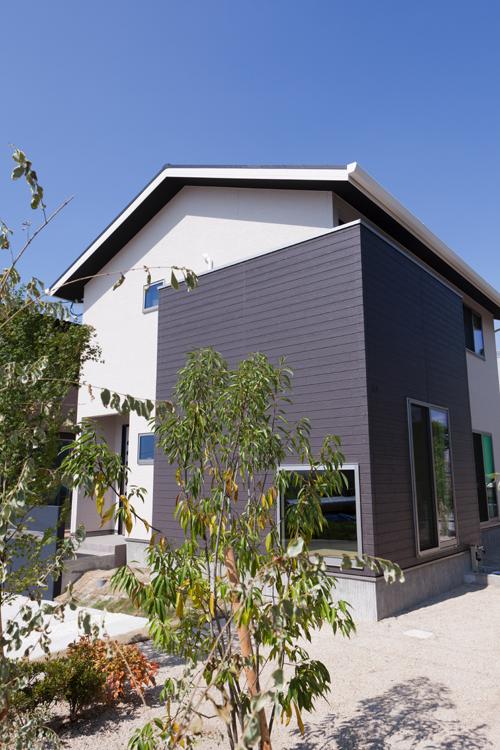 Local appearance photo. No. 12 land model house is the appearance of a stylish atmosphere.