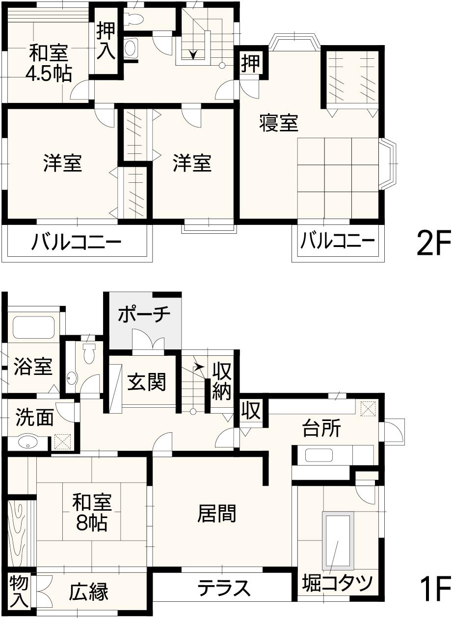 Floor plan. 27,900,000 yen, 5LDK, Land area 202.51 sq m , Building area 160.09 sq m