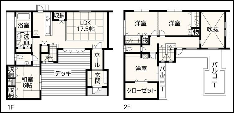 Floor plan. 34,800,000 yen, 3LDK, Land area 217.82 sq m , Building area 136.06 sq m