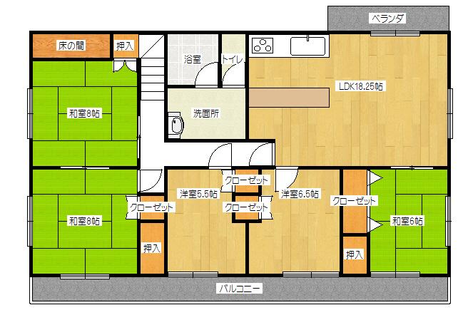 Floor plan. 33 million yen, 5LDK, Land area 698.77 sq m , Building area 243.66 sq m