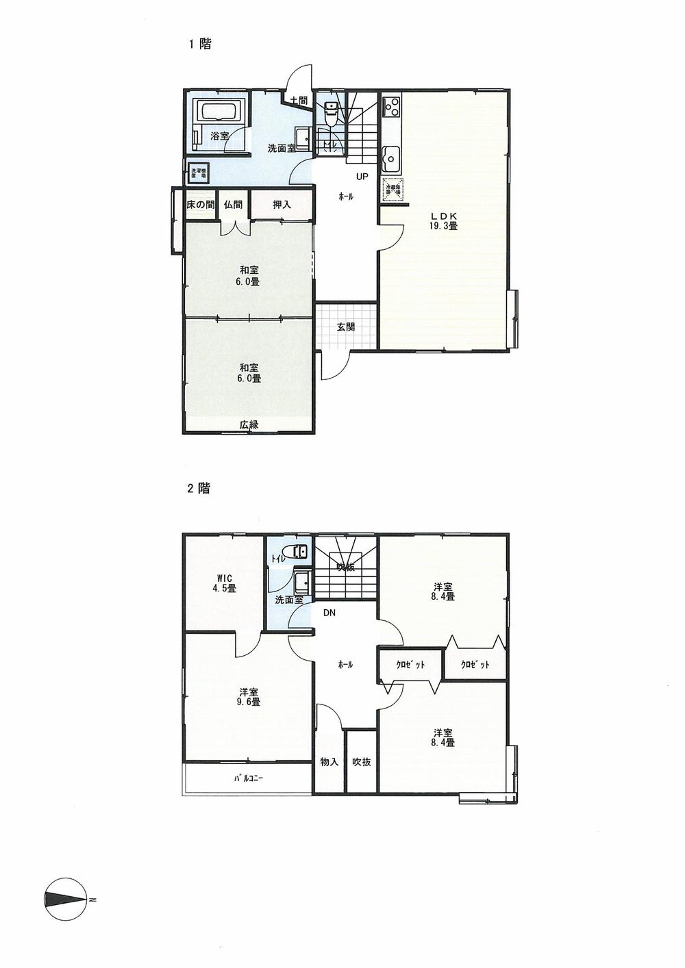 Floor plan. 23,980,000 yen, 5LDK + S (storeroom), Land area 249.5 sq m , Building area 164.7 sq m