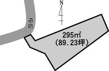 Compartment figure. Land price 15 million yen, Land area 295 sq m