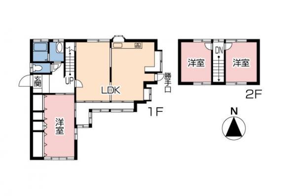 Floor plan. 8.9 million yen, 3LDK, Land area 193.63 sq m , Building area 102.29 sq m land 193.63 square meters / Building 102.29 square meters