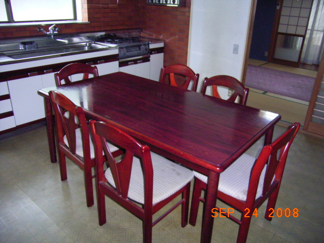 Kitchen. It is the LDK with a dining table