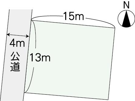 Compartment figure. Land price 8 million yen, Land area 196.11 sq m