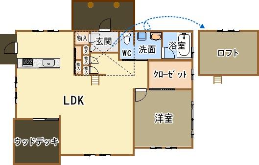 Floor plan. 25,880,000 yen, 1LDK, Land area 586.74 sq m , Building area 86.52 sq m