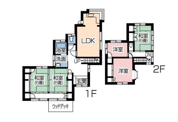 Floor plan. 15.9 million yen, 5LDK, Land area 212.05 sq m , A building area of ​​131.13 sq m room 5LDK