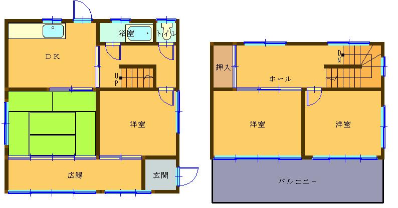 Floor plan. 4.2 million yen, 4DK, Land area 118.7 sq m , Building area 102.19 sq m